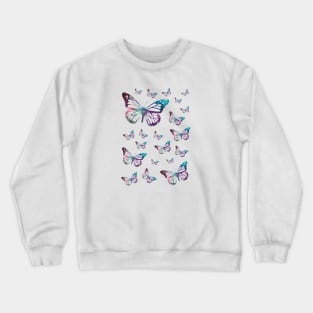 Monarch Galaxy Pattern Crewneck Sweatshirt